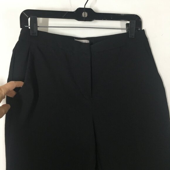 H&M Pants Womens 6 Dress Pants Trouser Slit Sides Pockets Ankle Length Black - Picture 2 of 13